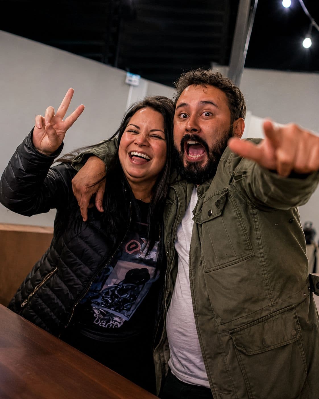 Pareja en el Santo